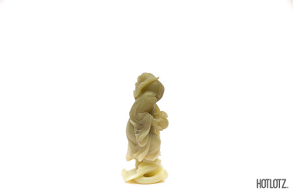 A CHINESE JADE FIGURAL GROUP - Image 5 of 6