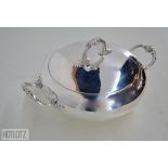 A FRENCH SILVER SERVING DISH