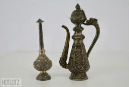 AN INDIAN SPRINKLER AND EWER