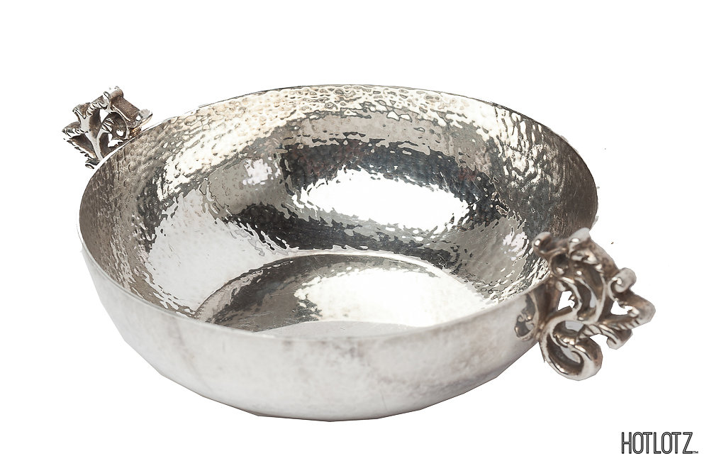 A MEXICAN SILVER TWIN-HANDLED BOWL - Image 2 of 4