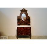 A CHINOISERIE DECORATED DRESSING TABLE