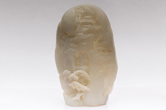 A CHINESE JADE BOULDER CARVING - Image 5 of 7