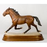 A Beswick brown matt model of Cardy, The Million Dollar Pacer Winner In New Zealand, Australia and