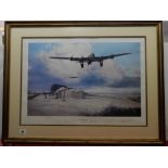 A limited edition coloured print after Robert Taylor - Flight Home, no.121 of 850, signed in