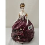 A Royal Doulton figure - Sharon, a Coalport figure - Emma, a resin figure of a dancer and a Coalport