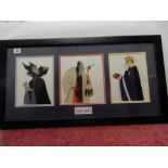 A Walt Disney limited edition Sericel entitled 'The Villainous Portraits' from Sleeping Beauty,