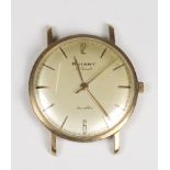 A gentleman's Rotary wristwatch with circular dial, in a 9ct. gold case