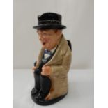 A Royal Doulton character jug - Winston Churchill - 9 1/4in. high