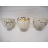 An 18th Century Worcester Flight and Barr fluted teabowl decorated in the Chinese taste with