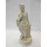 A 19th Century Parian figure of a classical lady - 16in. high