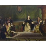 Salomon Alexander Hart R.A. A Victorian oils on canvas entitled The Proposal Of The Jews To