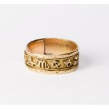 A gold band with Greek style symbols to the border