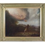 B.B. Wadham. A signed oils on canvas dated 1846 entitled Elijah and Elisha, framed - 19 1/2in. x