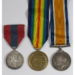 Two First World War medals awarded to Cpl J. Sykes West Riding Regiment and an Imperial Service