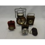 Five early 20th Century torches and bicycle lamps