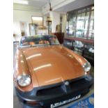 An MGB LE Roadster 'Y' registration, 33429 miles, one owner from new, alloy wheels, alarm,