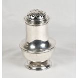 A George III silver kitchen pepper pot - London 1776 - 4 1/4in. high