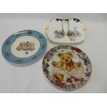 A small selection of Franklin Mint decorative plates including The Party's Over and nine decorated