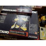 Seven boxes of Meccano