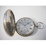 A gentleman's pocket watch retailed by Edwin Flynn of Allesley Road and London, white enamel dial,