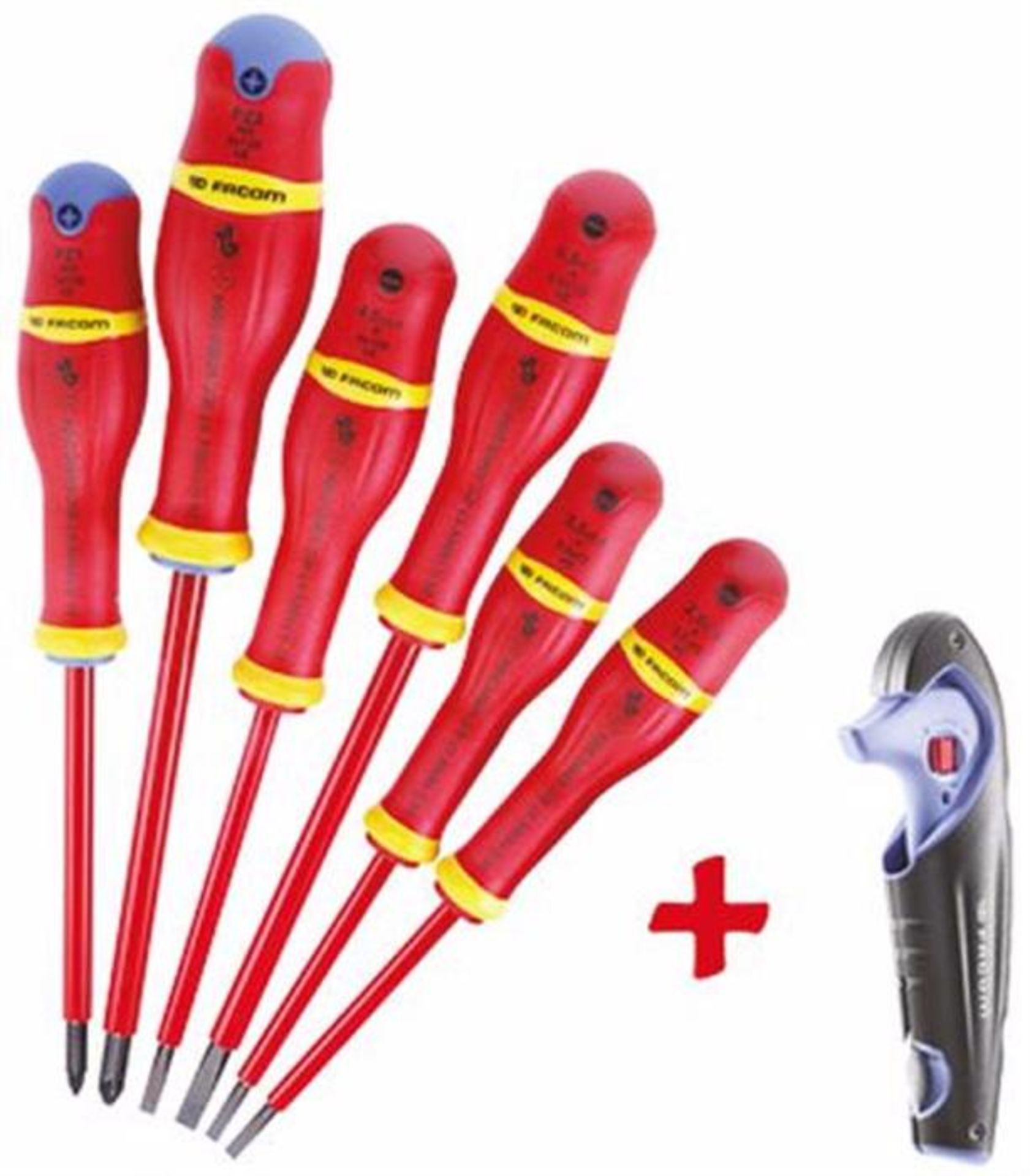 Facom 6 piece VDE Insulated Screwdriver Set - Bild 2 aus 2