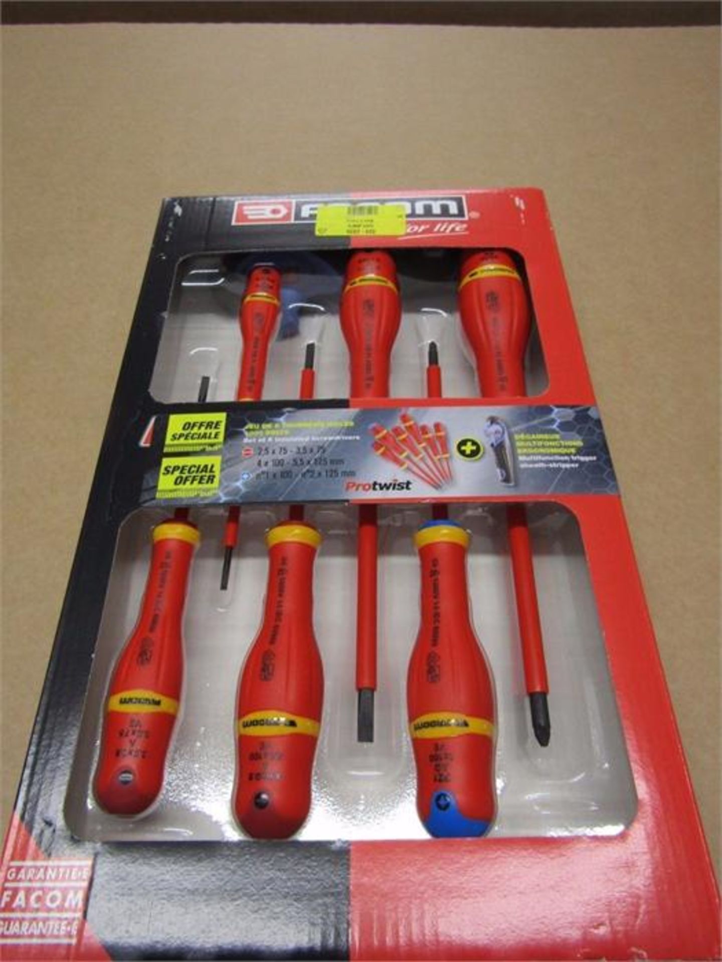 Facom 6 piece VDE Insulated Screwdriver Set