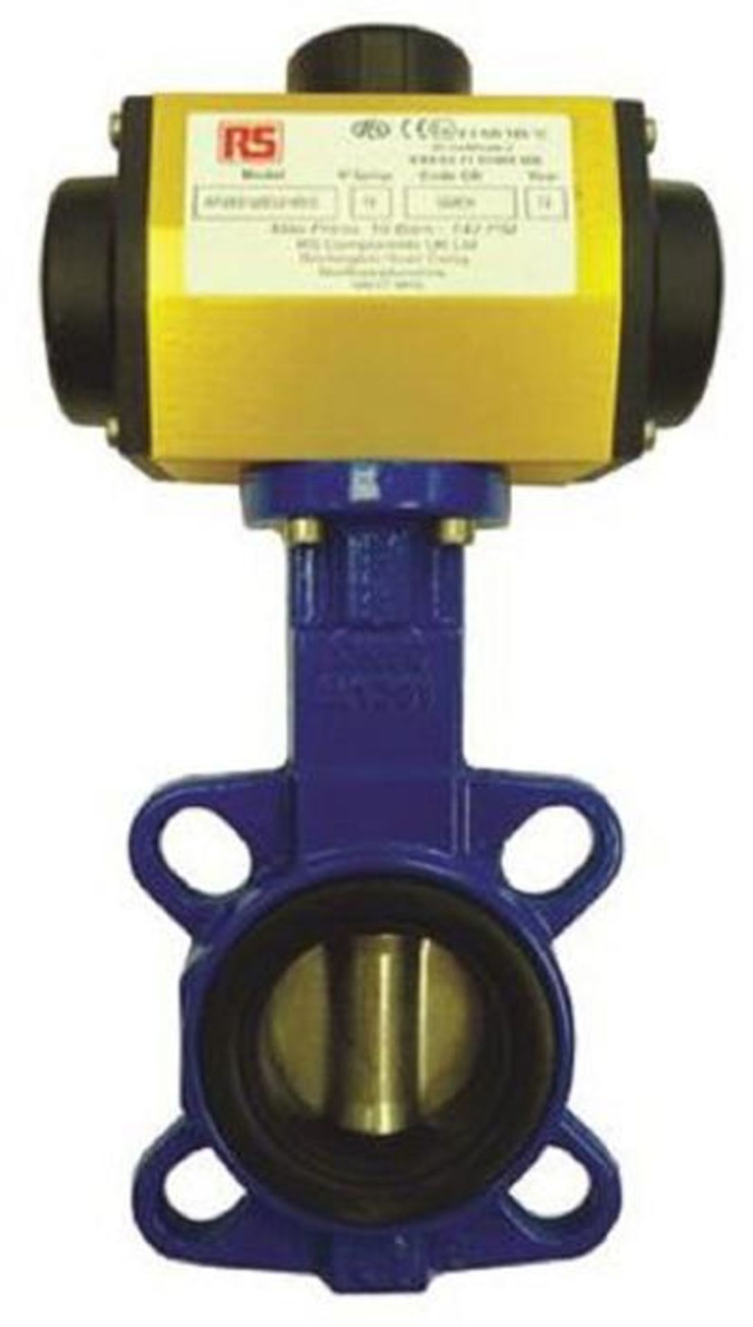 Double Acting Pneumatic Actuated Butterfly Valve