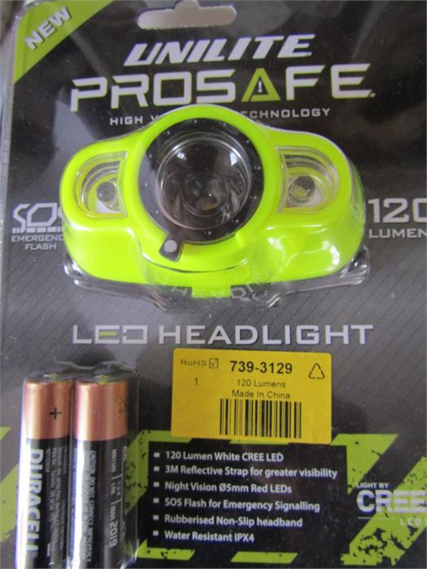 Unilite LED Head Torch Prosafe 2 x AA Alkaline