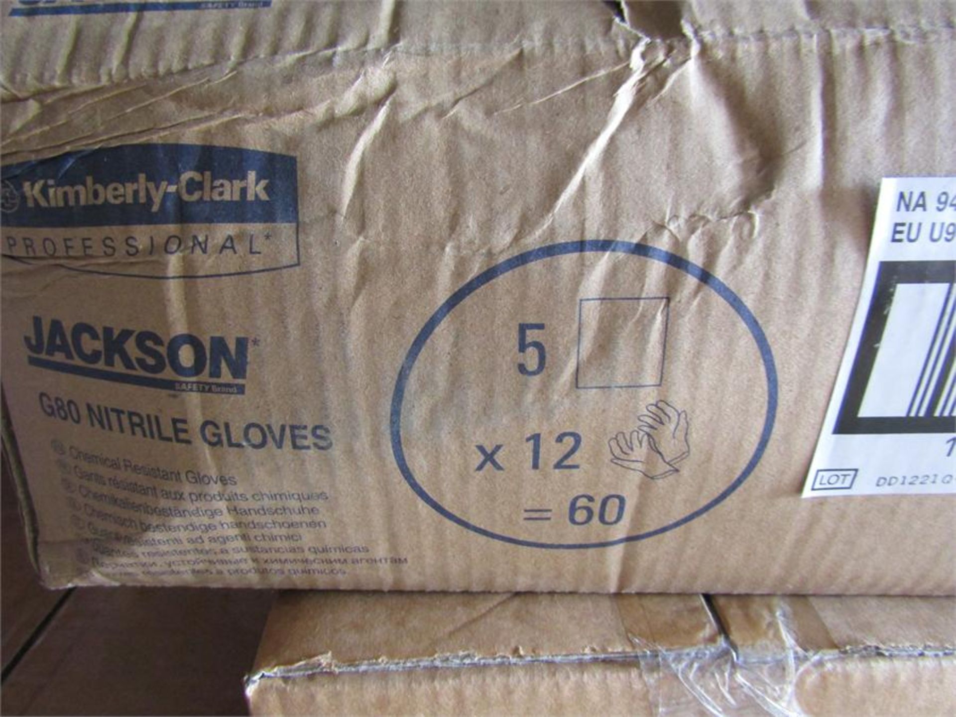 60 Pairs of JACKSON G80 NITRILE Chem Res Gloves - Image 2 of 3