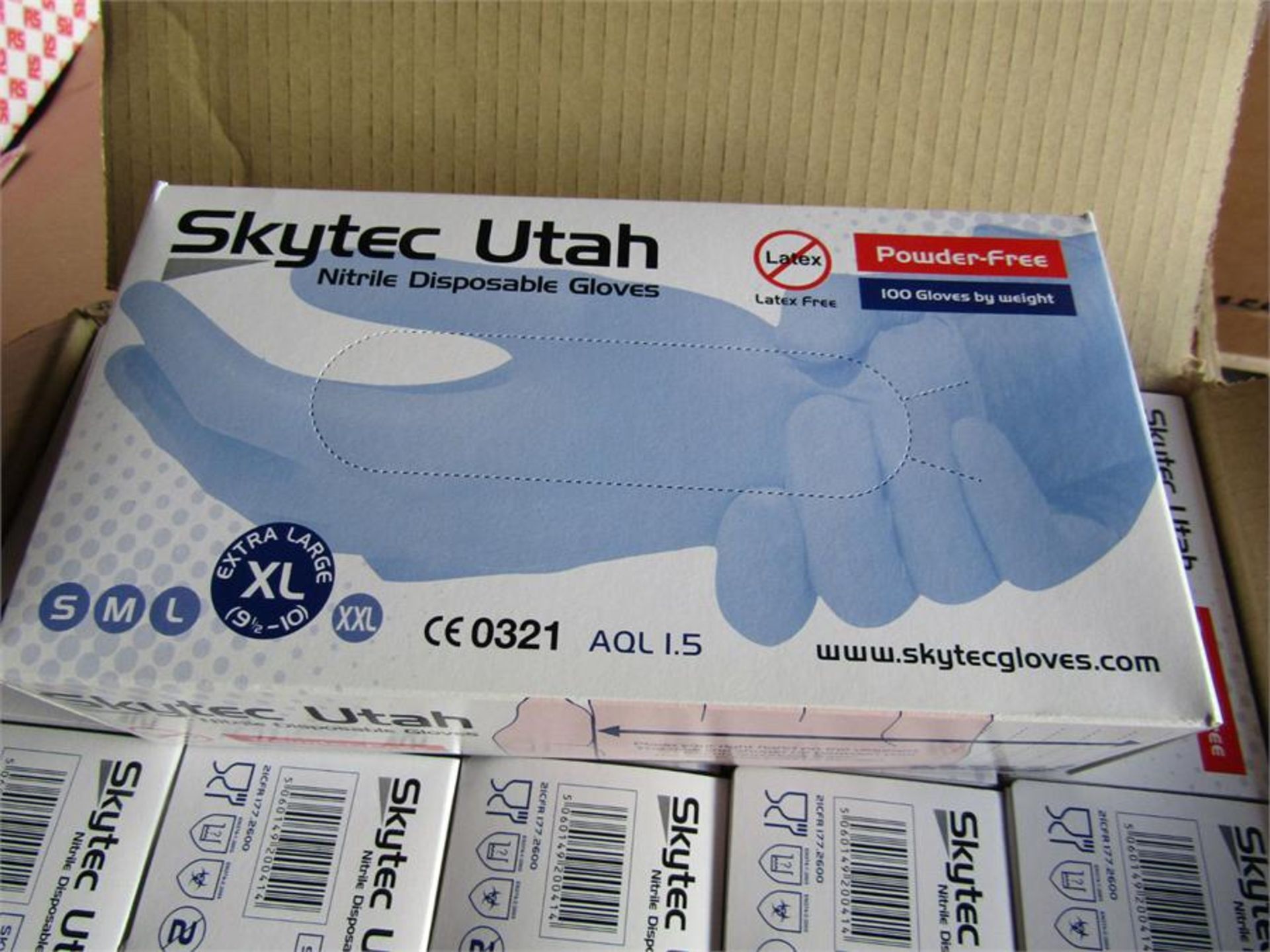 BOX 1000 xSKYTEC UTAH Nitrile Disposable Gloves XL - Image 2 of 4