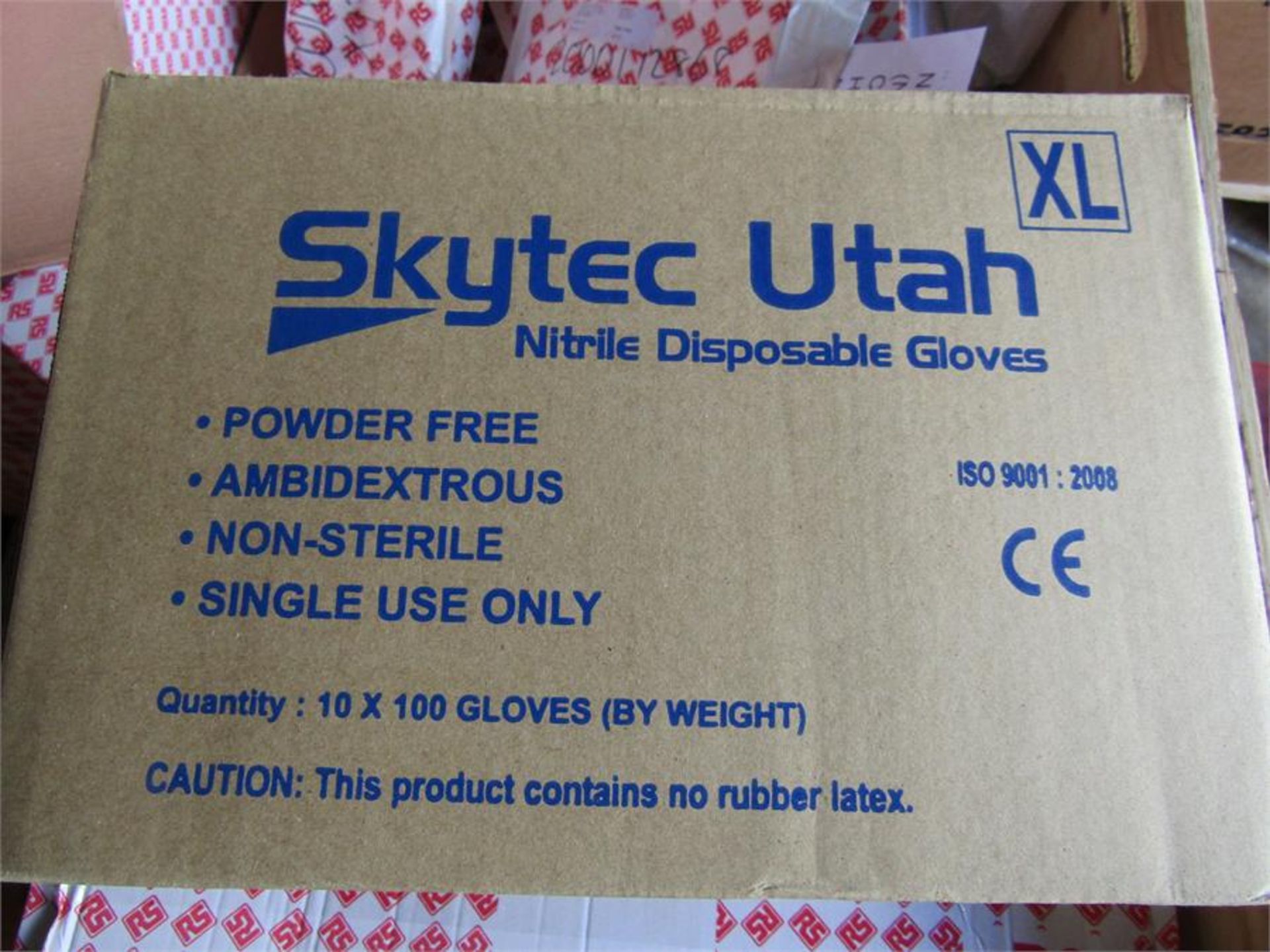 BOX 1000 xSKYTEC UTAH Nitrile Disposable Gloves XL - Image 4 of 4