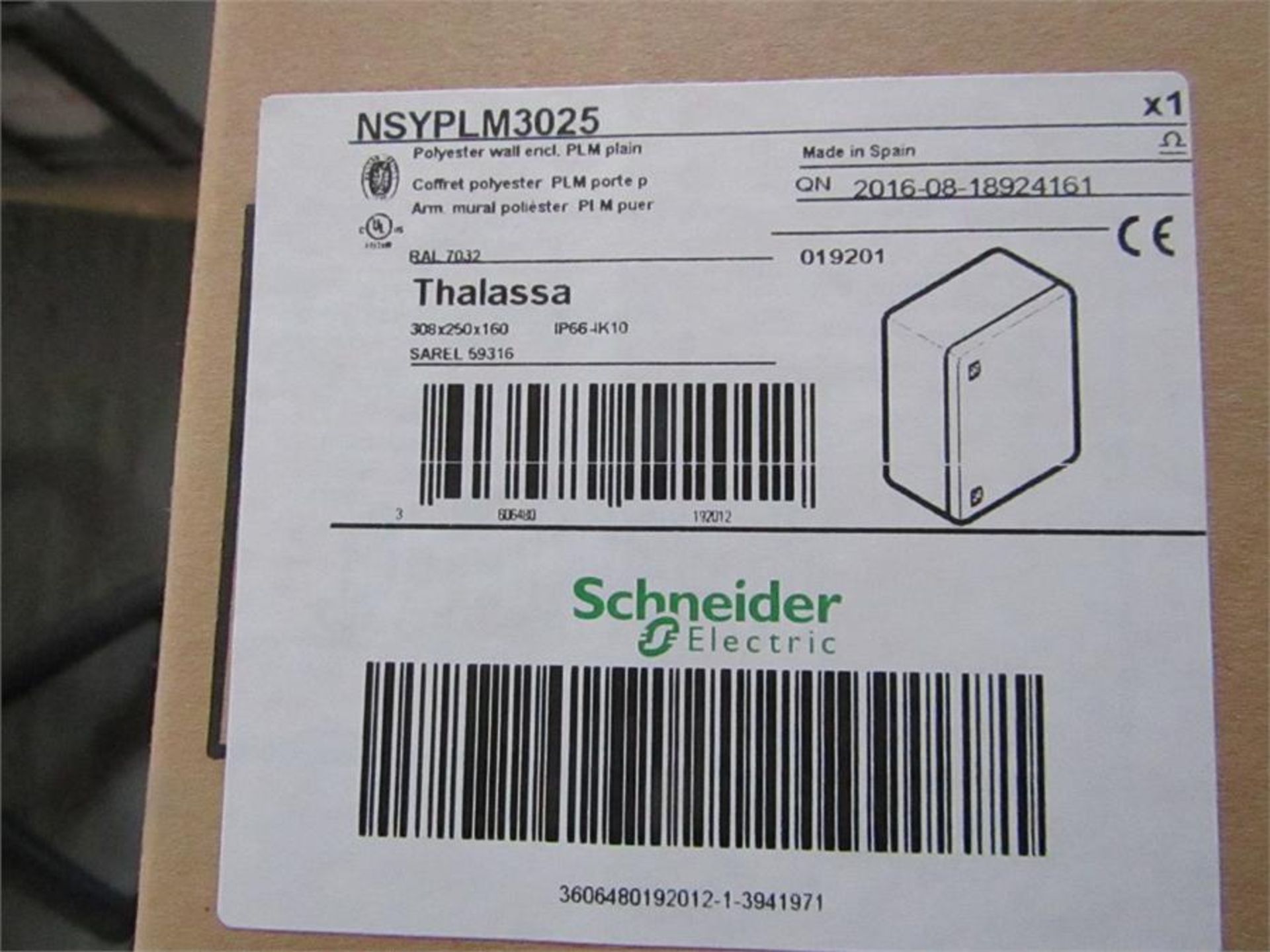 Schneider Thalassa PLM Wall Box, PET, Grey, 308mm - Image 3 of 3