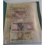 Folder of approximately 70 Vintage Banknotes.