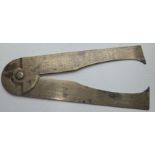 Antique Georgian Brass Gunnery Calipers by G Adams-London - 6 7/8" ( 175mm) long.