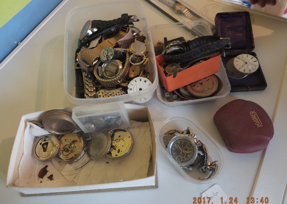 Lot of Vintage Watch-Watchmakers Spares.