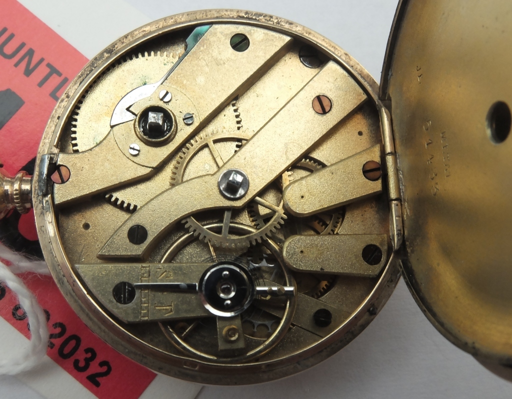 Antique 14kt Gold Pocket Watch with 30mm dial. - Image 5 of 5