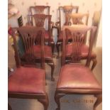 Set of 8 Antique Chairs - 2 Carvers and 6 Dining Chairs by J&A Ogilvie-Aberdeen