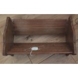 Vintage Oak Book Trough 15" long.