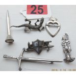 Lot of Jewellery Items marked Silver and not marked.