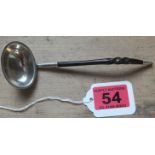 Scottish Silver and Horn Toddy Ladle c1820 William Forrest Edinburgh - 6 1/2" long.