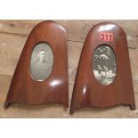 Pair of Vintage Aeroplane Propellor parts as PIcture Frames.