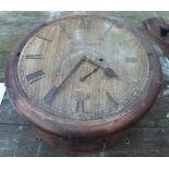 Antique Brockbank&Atkins London Lighthouse Clock 12" Brass dial HARTLAND NO 2498