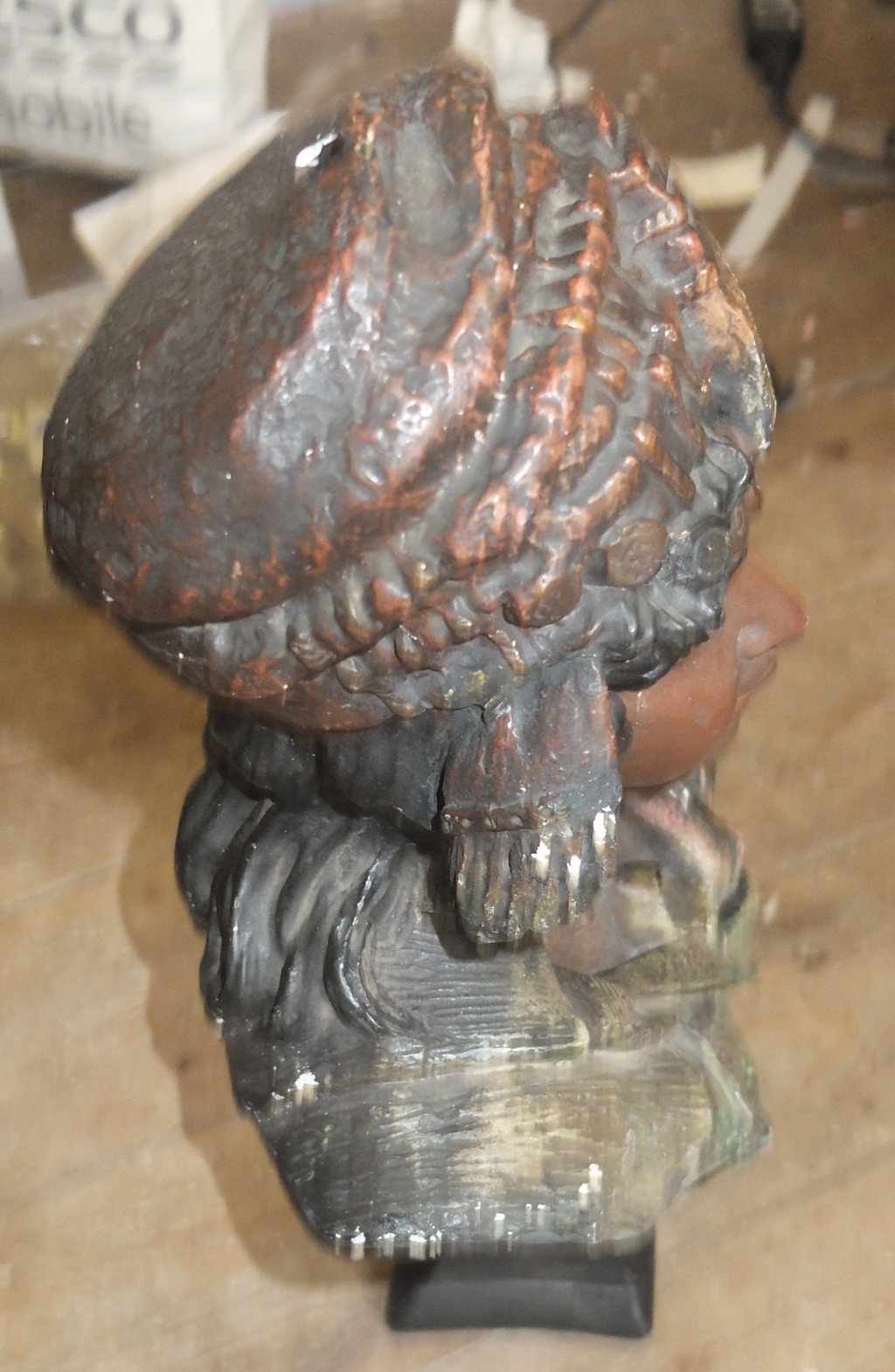 Vintage Plaster Bust 20" tall. - Image 3 of 5