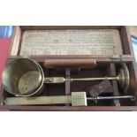 Antique Mahogany Boxed Munro London (Farming) Improved Pocket Chondrometer.