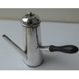 Antique CS&FS Maker Chester Silver Novelty Coffee Pot - 68mm tall and 65mm at widest.