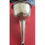 Antique Georgian Silver Wine Funnel 5 1/2" long and marked with makers mark of RE..