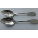 David Gray Dumfries Scottish Provincial Silver Spoon - 140mm and other of 140mm marked PR