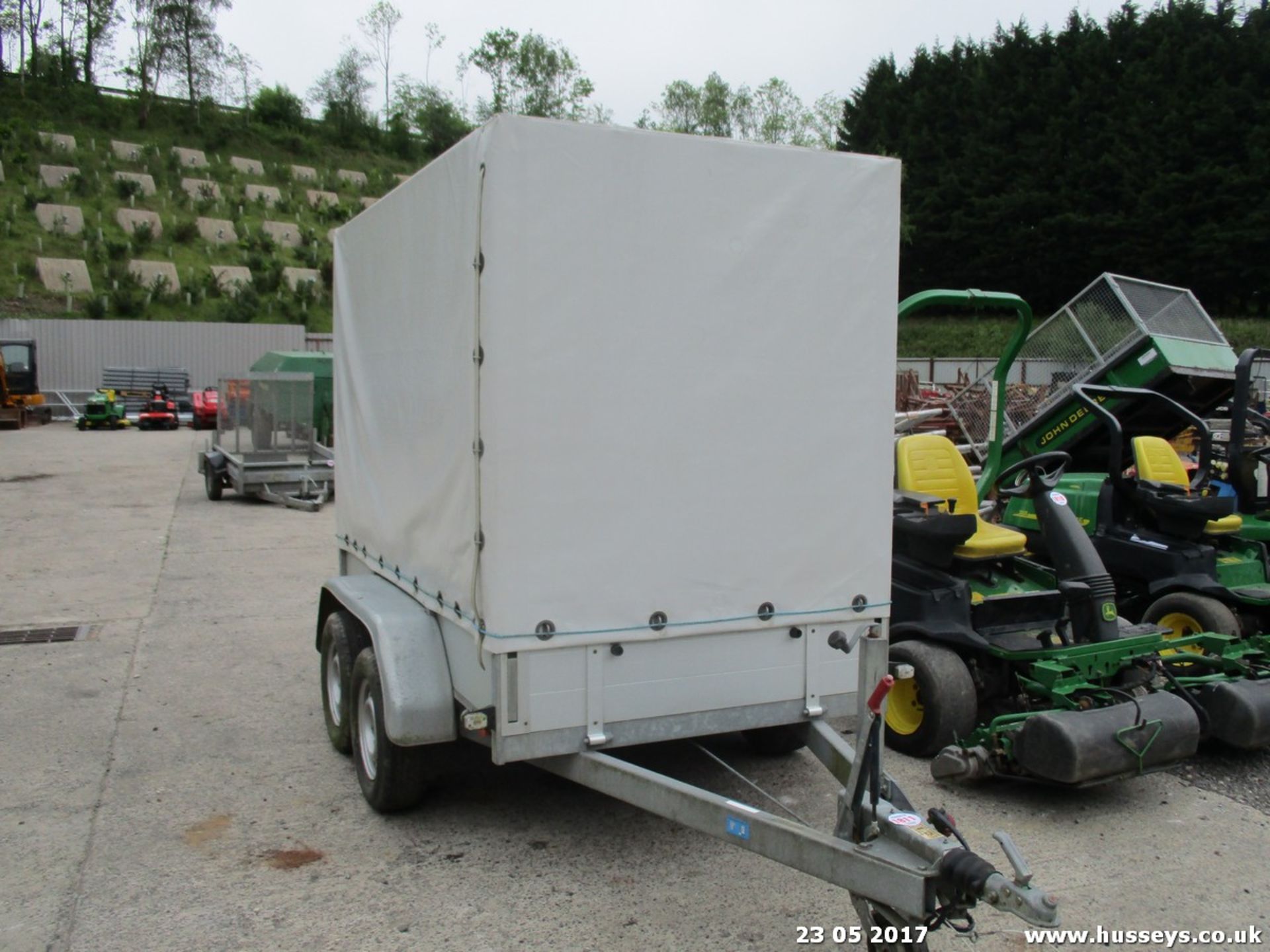ANSSEMS D20 TWIN AXLE TRAILER C/W COVER