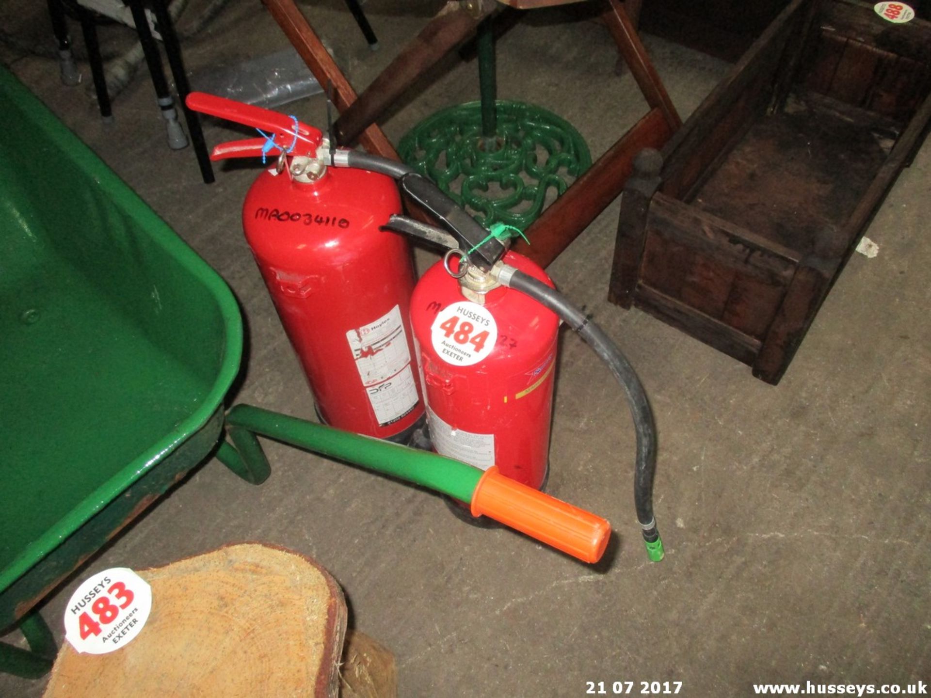 2 FIRE EXTINGUISHERS