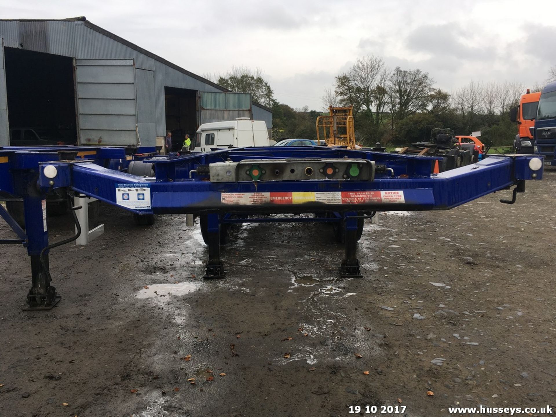 DENNISON TRIAXLE SKELTAL TRAILER FITTED BPW AXLES 2016 - Image 5 of 7